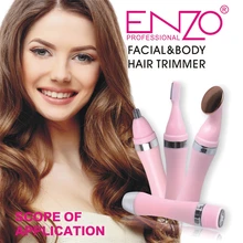Женский Триммер для волос на лице с поворотной головкой и насадками для триммера бровей, бритва для лица