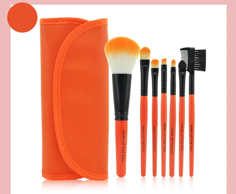 7 Pcs Natural Eye Makeup Brushes Tool Set Cosmetic Foundation Make Up Brushes Bag Eyeshadow Eyebrow Eyelash Lip Brush Beauty Kit (14)
