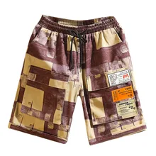 Summer Floral Printed Mens Shorts Hip Hop Beach Casual Plus Size Camouflage Patchwork Shorts Male style Outdoors Shorts