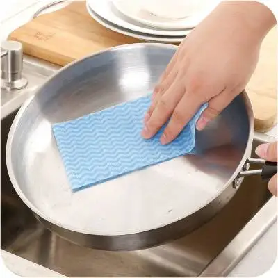 80 шт. экологическая одноразовая Нетканая ткань для чистки многоцелевой извлечения посуды микрофибра для чистки кухни полотенце ванной комнаты