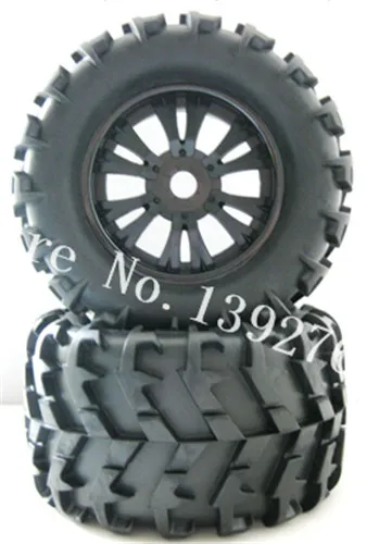 

2Pcs Rubber Sponge Tires Rim Wheel Tyres 150mm*80mm Hexagon Adapter 17mm For RC Remote Control Car 1/8 Nitro Truck HSP HPI Baja