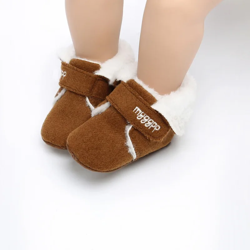 

Baby Snow Boots With Fur Winter Wool Toddler Moccasins Newborn Girls Boys Baby Booties Warm