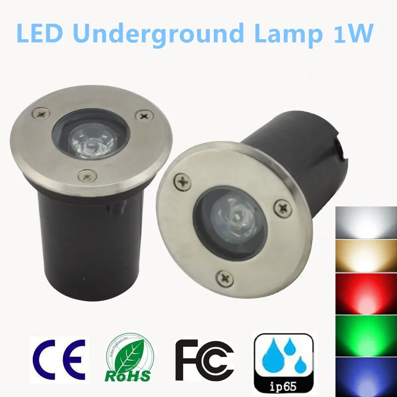 10 *DHL New IP67 Waterproof 1W AC 85 265V LED Outdoor Ground Garden