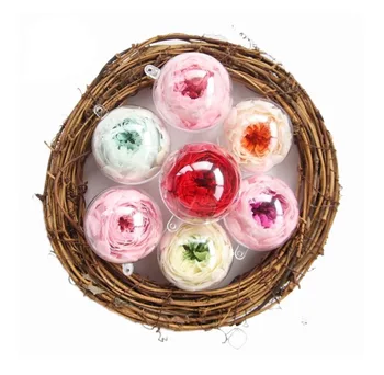 

50pcs 10cm Christmas Tree Decorations Ornament Present Transparent Ball Clear Plastic Ball for Wedding Candy Box Favors Gift