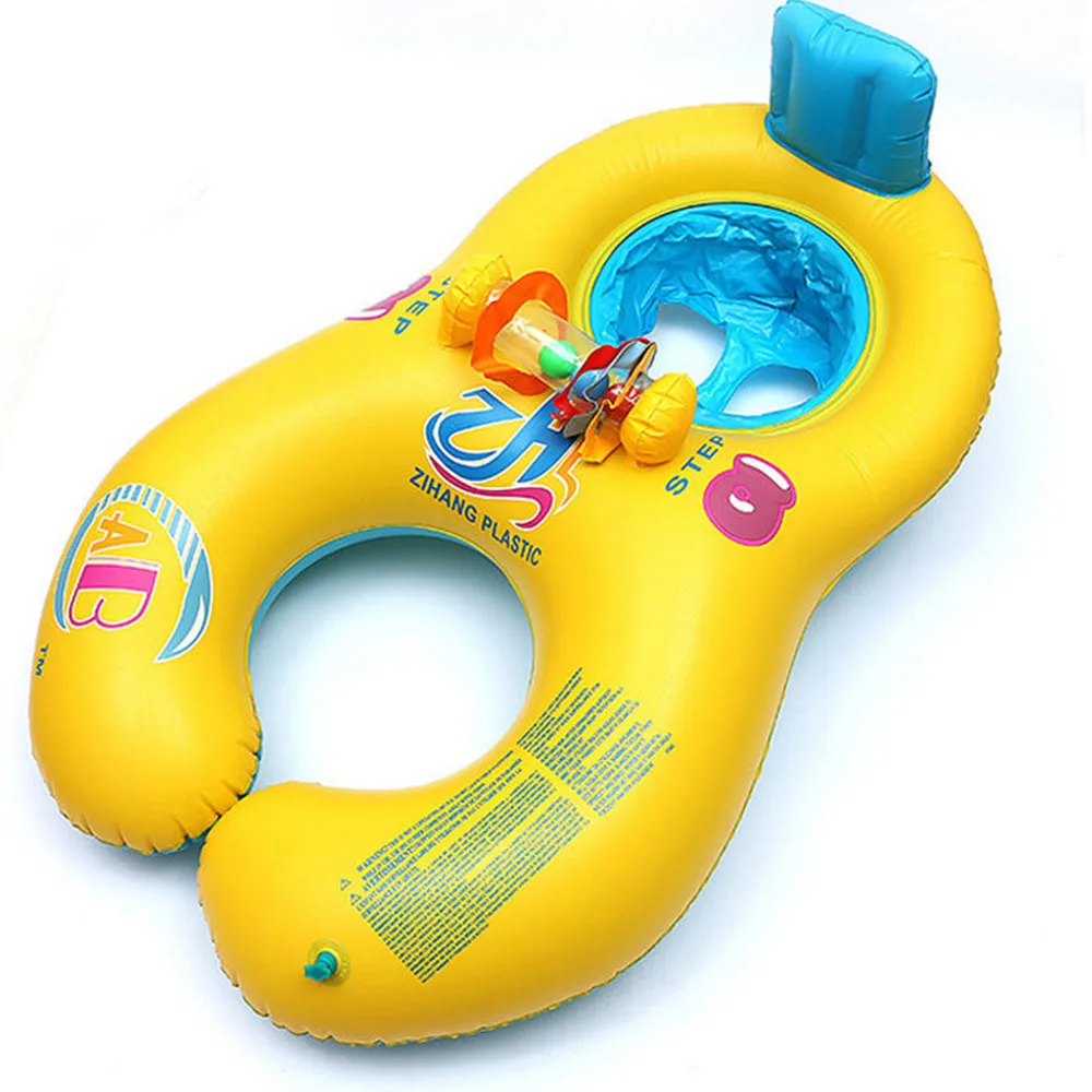 Плавающий тент для мамы и ребенка, круг, кольцо, детское кресло для родителя и ребенка, плавательный бассейн, аксессуары, детский плавательный круг для шеи, надувной плавательный круг - Цвет: WJ3294B