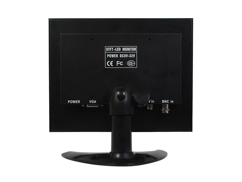 Wearson 8 Inch Metal LCD Monitor Quad BNC VGA AV Input 43 HD With Bracket With VESA Hole for PC CCTV Medical Home Security etc (10)