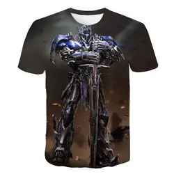 Optimus Prime, Autobot. Menswear. Летнее платье для девочек. С короткими рукавами, 3D футболки, летняя одежда, повседневная одежда, печать