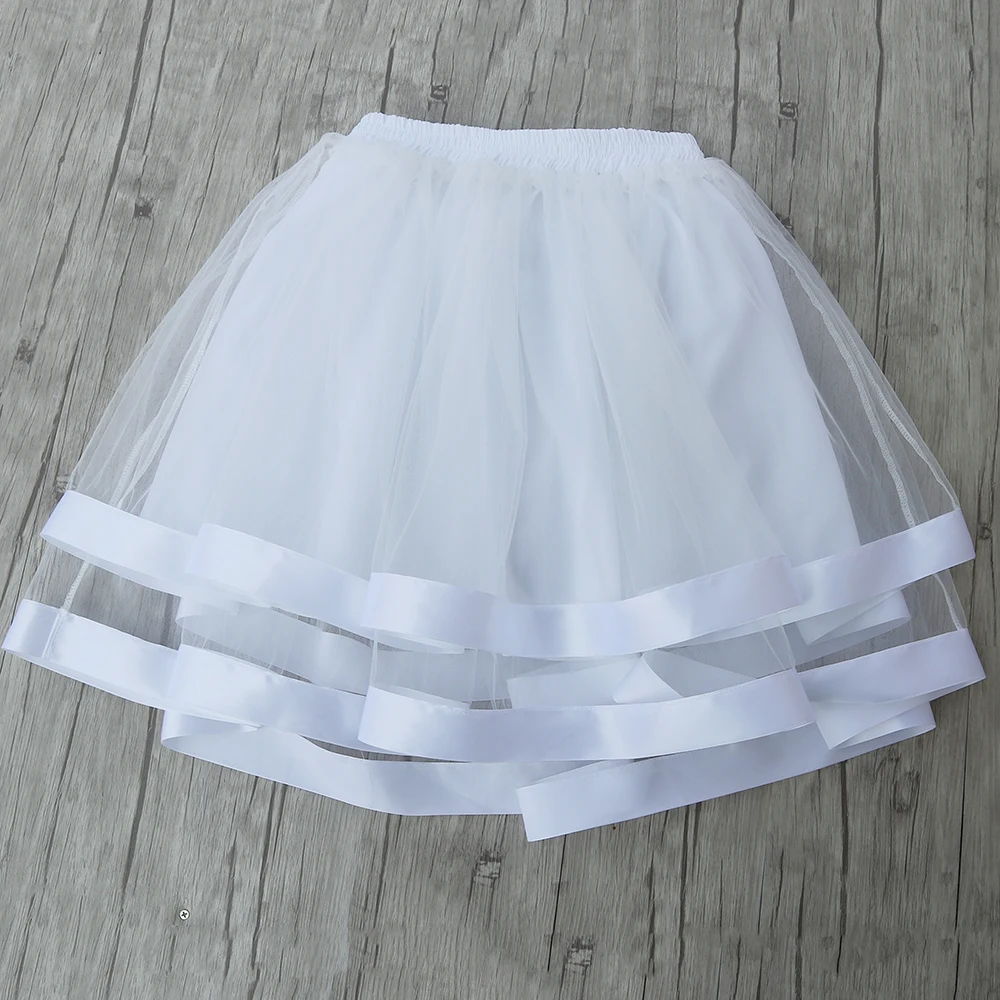 2018 White Tulle Skirt Womens Mix Black Ball Gown Empire Lace Mesh Plus size Adult Custom Made Girls Tulle Femme Skirts Skirts