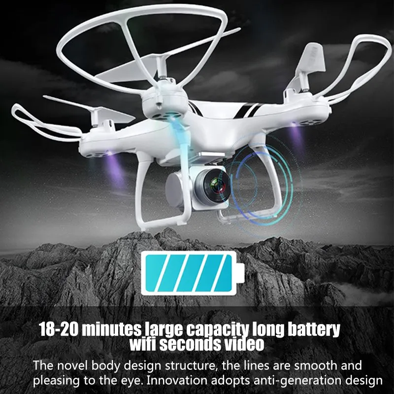 KY101S RC Drone with Wifi FPV HD Adjustable Camera Altitude Hold One Key Return/Landing/ Off Headless RC Quadcopter Drone