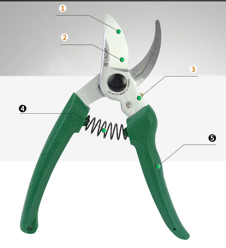 LAOA SK5 секаторы садовые фруктовое Дерево филиал завод Обрезка ножницы инструменты для сбора фруктов Сделано в Тайване