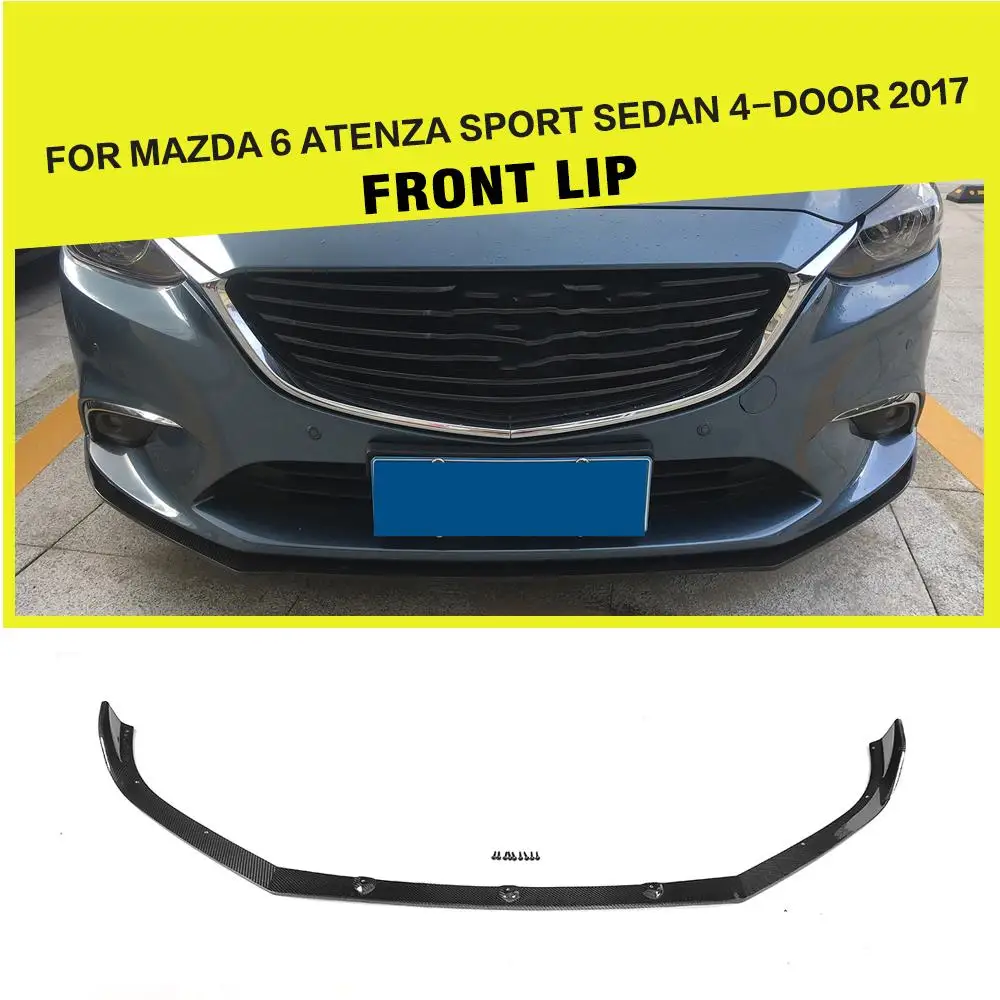 

Car Styling Carbon Fiber Racing Front Lip Splitter for Mazda 6 Atenza Sport Sedan 4-Door 2017