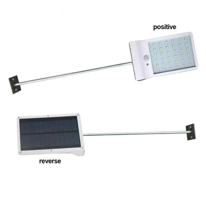 СВЕТОДИОДНЫЕ светильники на солнечной батарее настенные бра с стержень для крепления уличный датчик движения Детектор света для крыльца