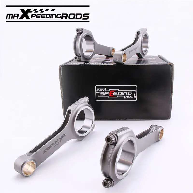 

H Beam Connecting Rod for Toyota 7AFE Corolla Celica Avensis 7A-FE Conrod 132.5mm with apr2000 3/8 bolts limited lifetime