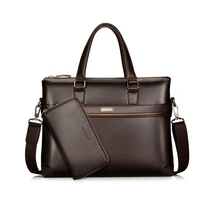 Роскошный деловой мужской портфель из искусственной кожи, винтажная Мужская модная сумка на плечо, мужская сумка-мессенджер, повседневная сумка для мальчика, Компьютерная сумка