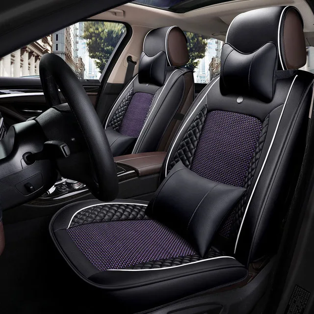 leather car seat cover Universal auto seat cushion for toyota prado 120