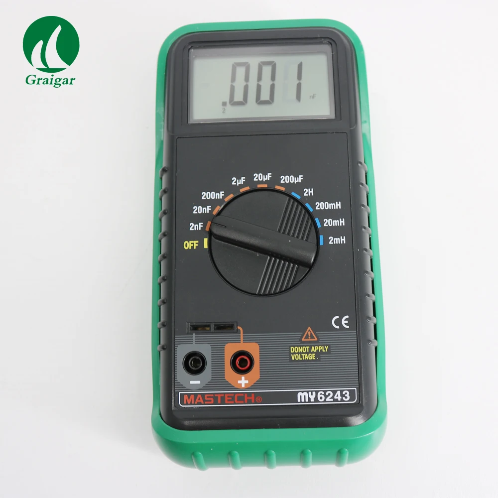 

MASTECH MY6243 Digital LC C/L Meter Inductance Capacitance Tester 21 mm maximum LCD display