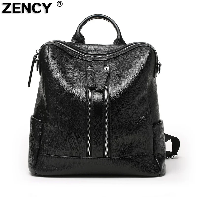 

2017 New Nature Famous Brand Genuine Real Leather Fashion Soft Top Layer Cowhide Women Girl Ladies Backpack Tote Designer Bag