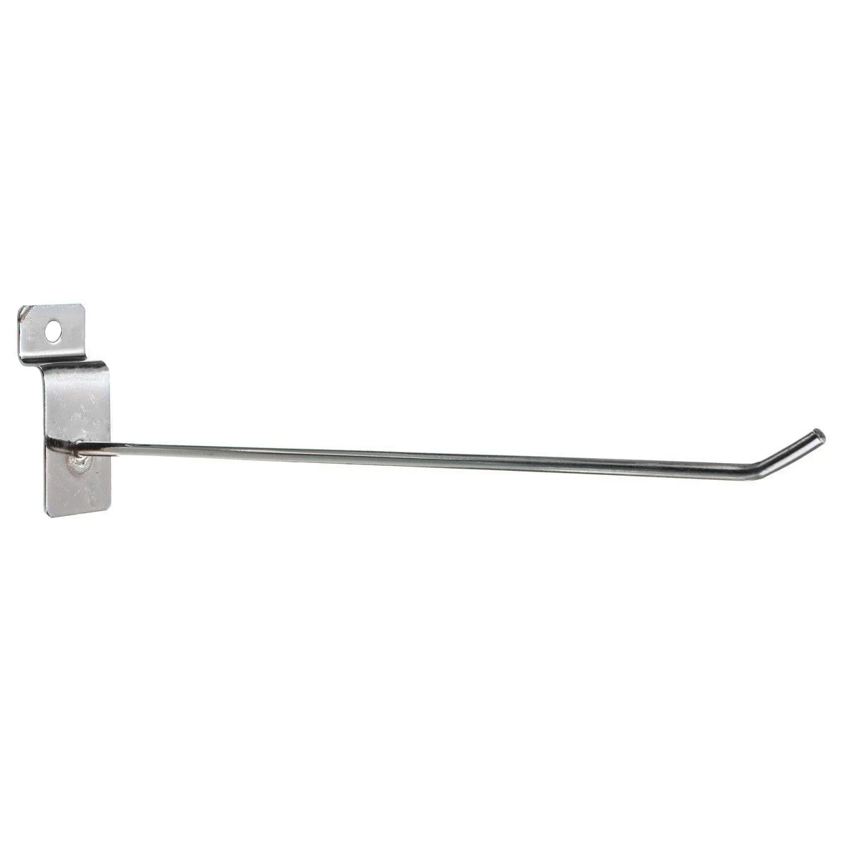

25Pcs 250MM Stainless Steel Slatwall Single Hook 30 Deg Pin Shop Display Fitting Prong Hanger Slatwall Hooks For Slatwall Panels