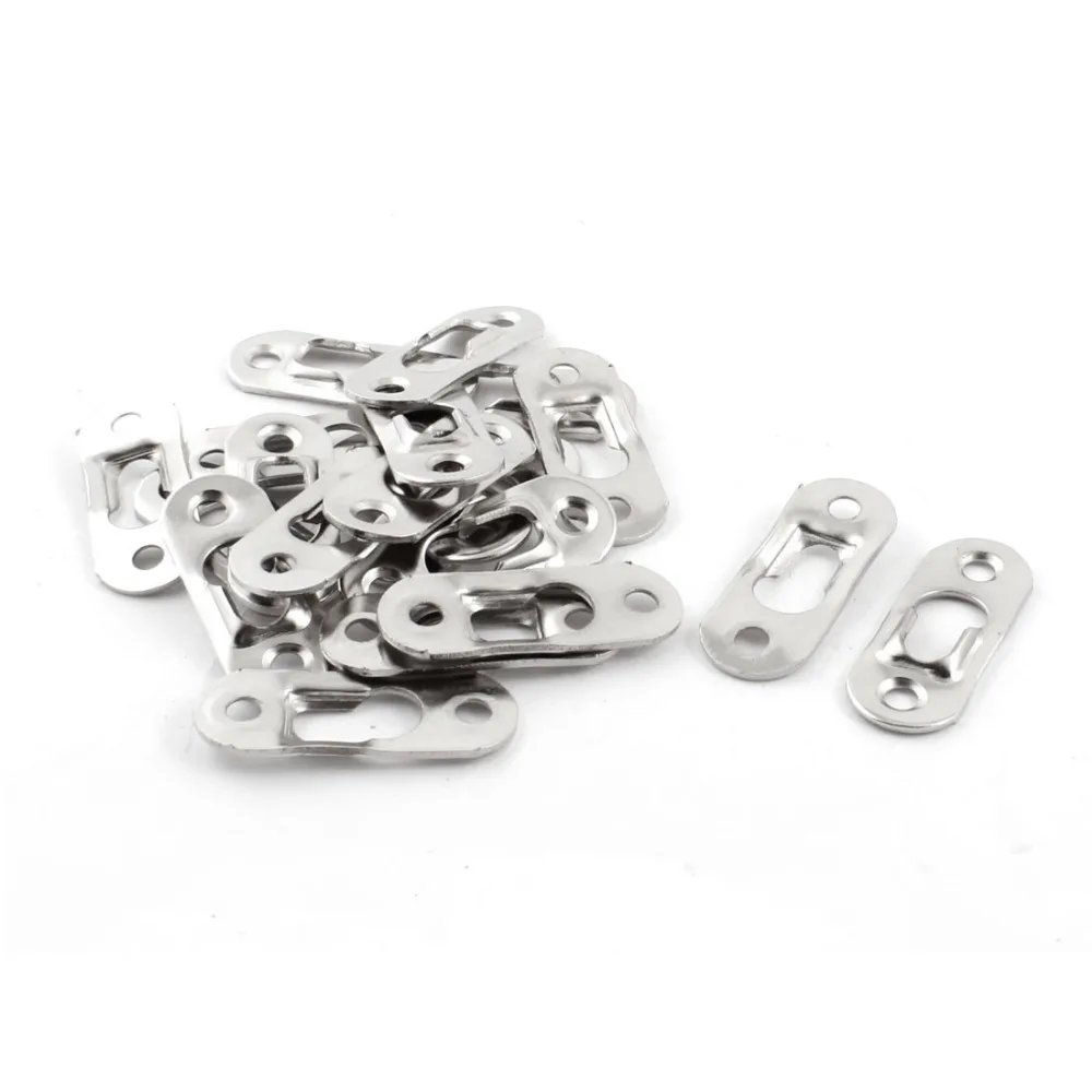 

Picture Frame Mirrors Cabinets Shelfs Fixing Metal Keyhole Hangers Fasteners 44mm x 16mm 20 Pcs