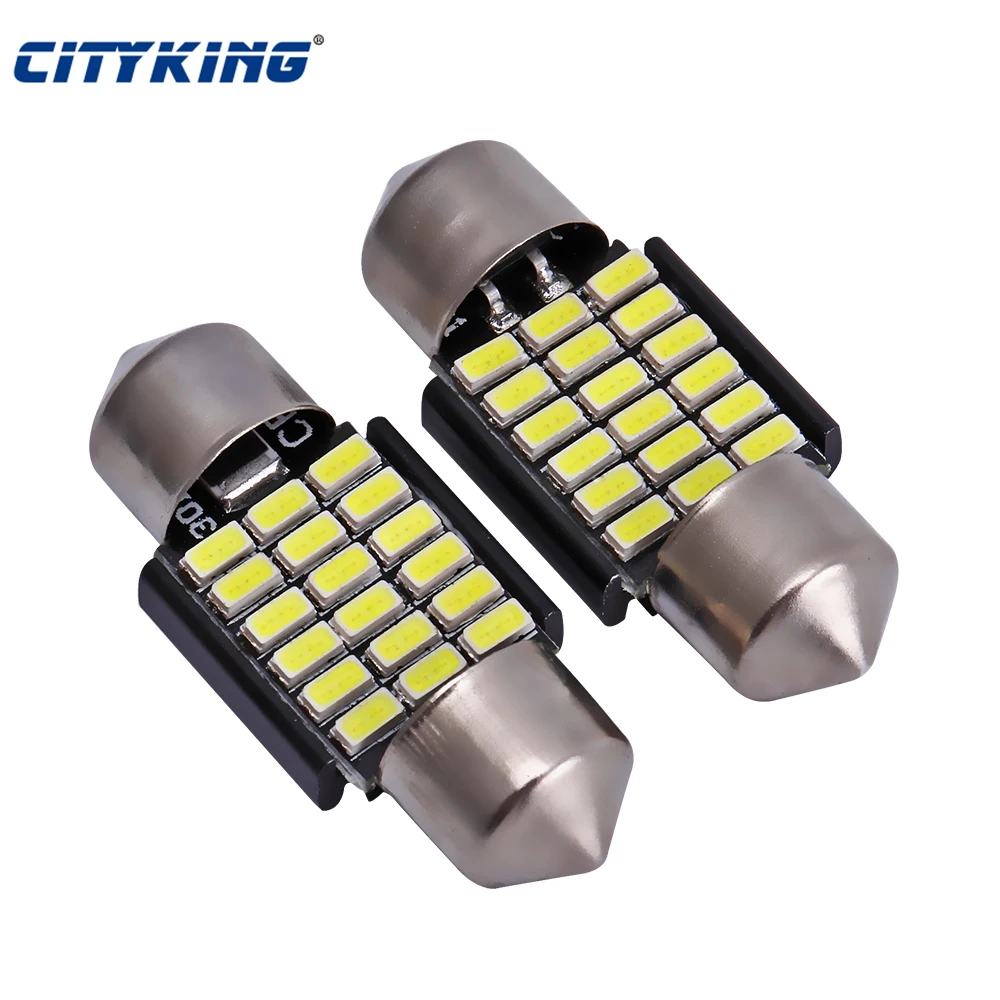 Авто Canbus led гирлянда без ошибок 3014 18smd 31 мм LED C5W C10W автомобильный купол лампа для