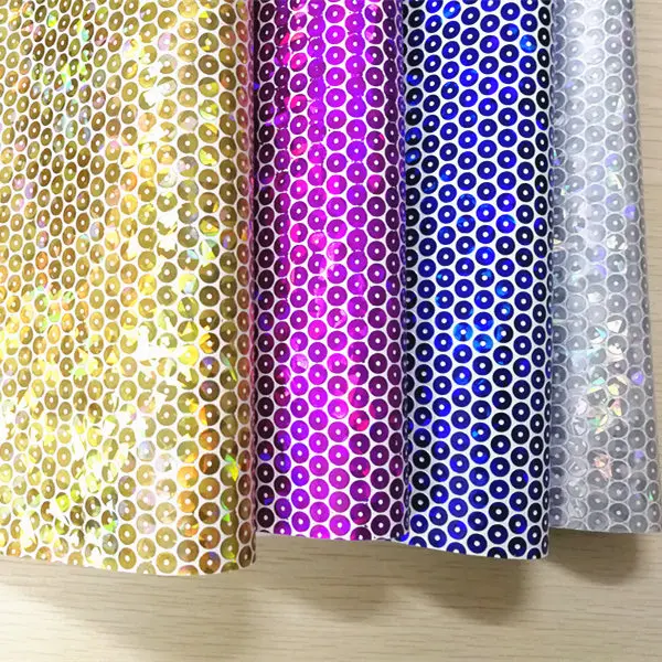 

Free shipping 7.6*12inch synthetic hologram stone pattern vinyl fabric
