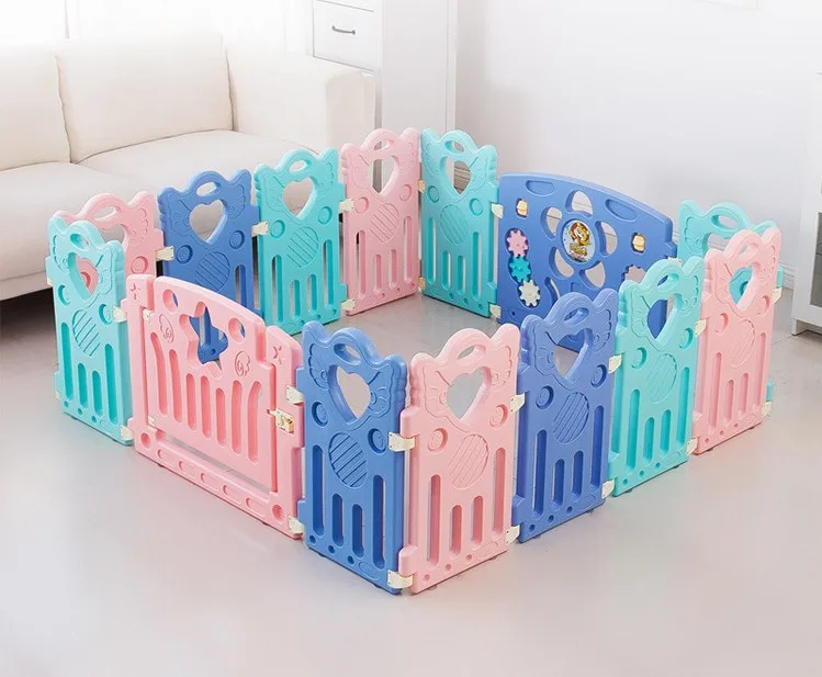 

Colorful Indoor Baby Learn Walking Crawling Protection Safe Fence Mix Color Child Kids Game Activity Play Fence