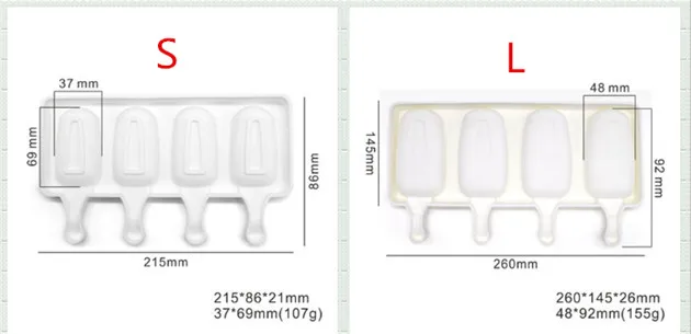 4 ячейки силикона замороженное мороженое плесень сок эскимо производитель Дети Поп Плесень лоток для мороженого на палочке силиконовые формы украшения торта выпечки T