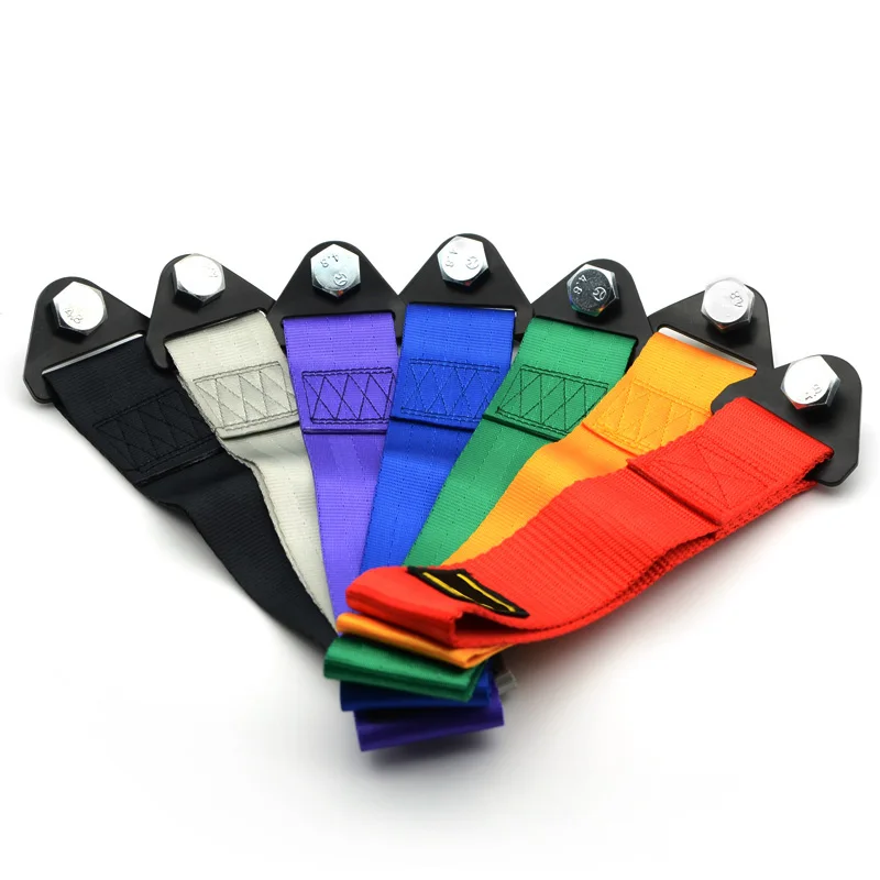 Tow strap universal high quality race car tow strap / ropes / hook