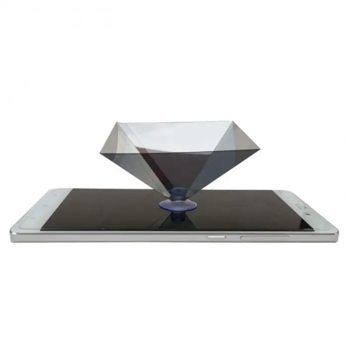 Новая Горячая 3D Голограмма Пирамида дисплей проектор видео Стенд Универсальный для смартфона NV99