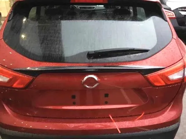 

For Nissan Qashqai J11 Dualis 2014 2015 2016 2017 Rear Door Trim Rear Trunk Cover Sticker Wing trim Tail door trim accessories
