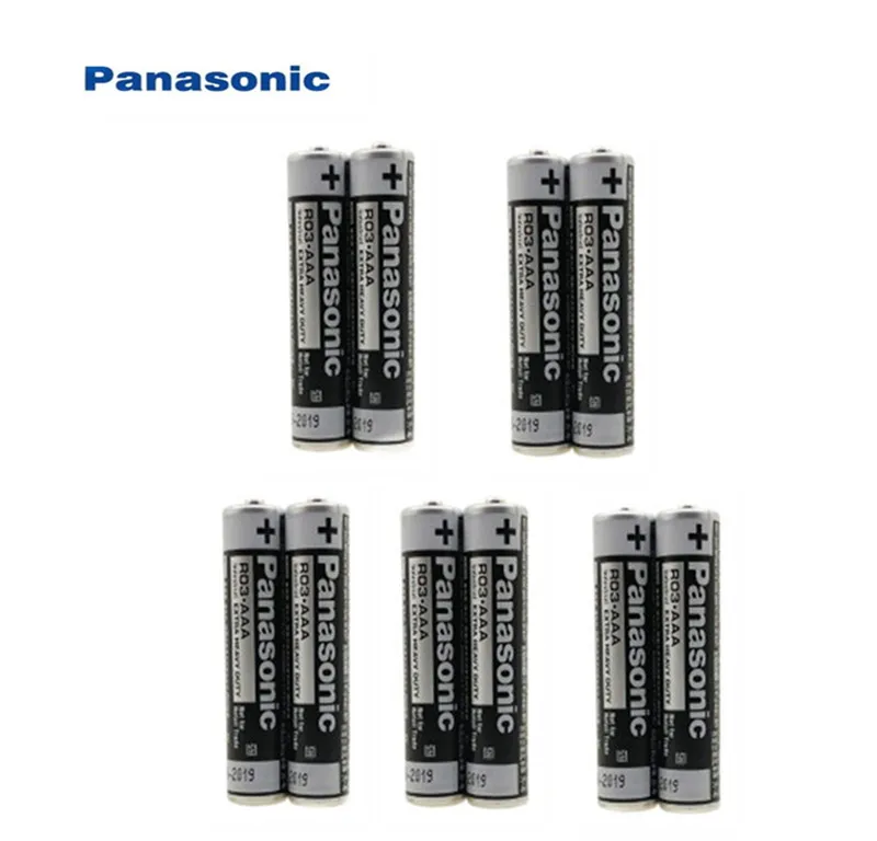 10 шт. щелочные аккумуляторы Panasonic R03 1 5 в без ртути|Батарейки| |