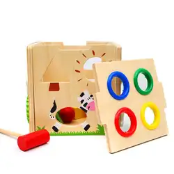 Деревянный молоток игры Для детей образования ударов игрушка