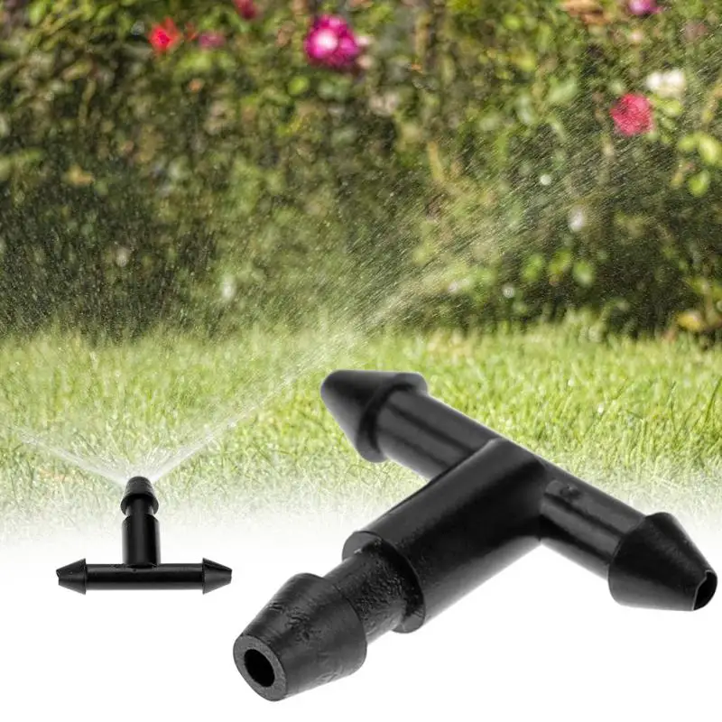 

50 Pcs Water Connector Agriculture Irrigation Garden Lawn 1/4 ' Water Hose Connector Drip Irrigation System Connect 4/7mm Hose