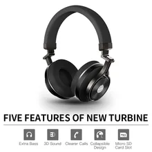 Wholesale Bluedio T3+/T3 Plus Bluetooth headphones deep bass wireless headset with sd card slot and microphone for music and phone