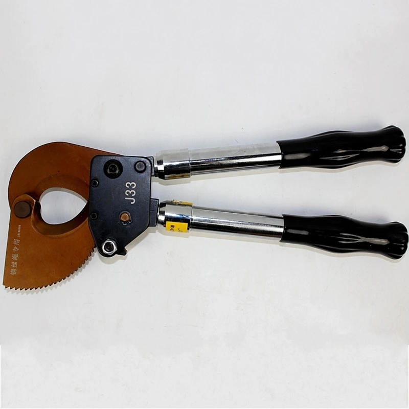 J33 Ratchet Cable Cutter for cutting 33mm Steel Wire Rope in Pliers