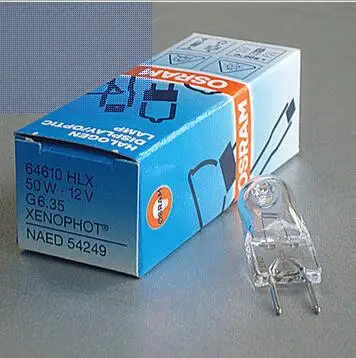 

2pcs OSRAM 64610 12V50W G6.35 XENOPHOT HALOGEN OPTIC LAMP HLX 12V 50W