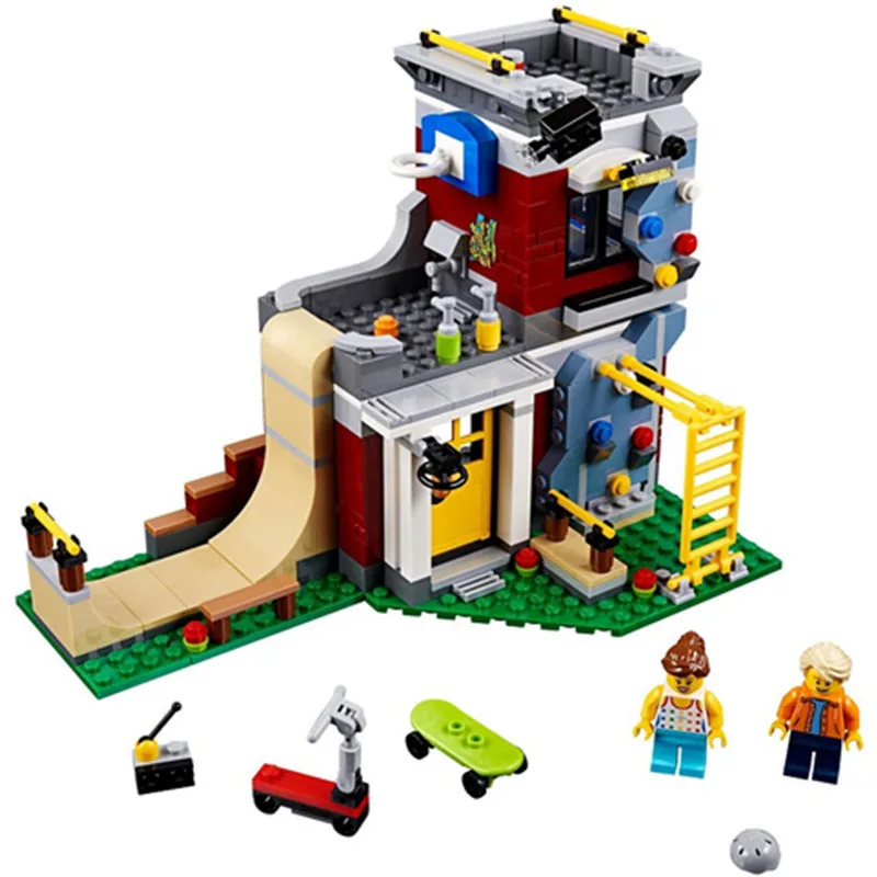 

473pcs Diy Model Freind Series City Skating Room Building Block Compatible With Legoingly Bricks Toys For Children Birthday gift