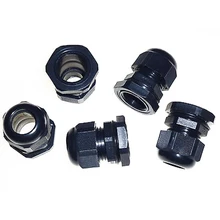 50 шт х 25 мм черный IP68 Водонепроницаемый сжатия ТРС КАБЕЛЬНОГО САЛЬНИКА M25 Стопорная гайка