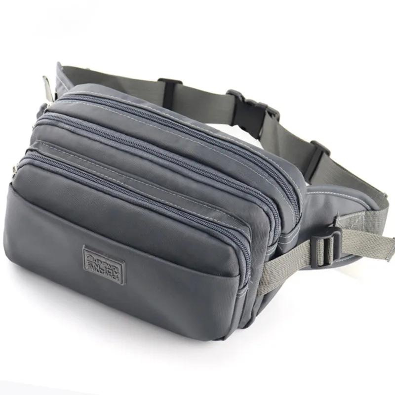 

Waterproof Nylon Men Travel Bum Bag Male Fanny Waist Pack High Capacity Zipper Shoulder Bag Money Phone Pouch Chest Bag Hip Pack
