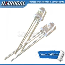 100 шт. светодиодный 5 мм 940nm ИК инфракрасный излучающий круглый ламповый светильник и hjxrhgal