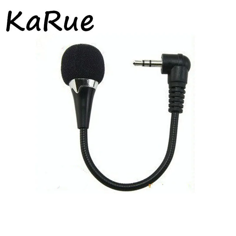 

Karue Mini Portable Clip-on Lapel Lavalier Hands-free 3.5mm Condenser Wired Microphone Mic for Phone Pad Smartphones Computer