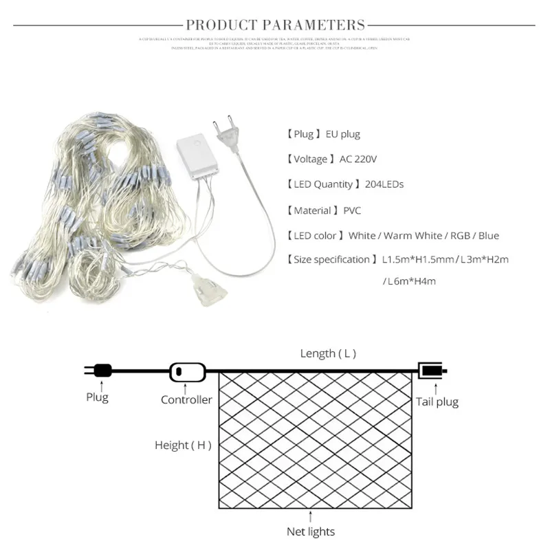 3*2m LED net light string AC220V holiday light grid light outdoor waterproof Christmas wedding party window decoration 3*2m LED net light string AC220V holiday light grid light outdoor waterproof Christmas wedding party window decoration