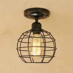 Iwhd Американский Стиль LED Потолочные светильники для Гостиная Кухня гладить lamparas де TECHO Винтаж Спальня потолок Лампы для мотоциклов блеск led
