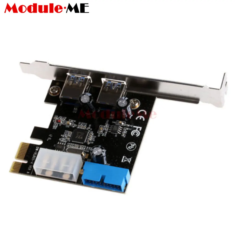 

2 Ports PCI Express USB 3.0 Front Panel with Control Card Adapter 4-Pin & 20 Pin
