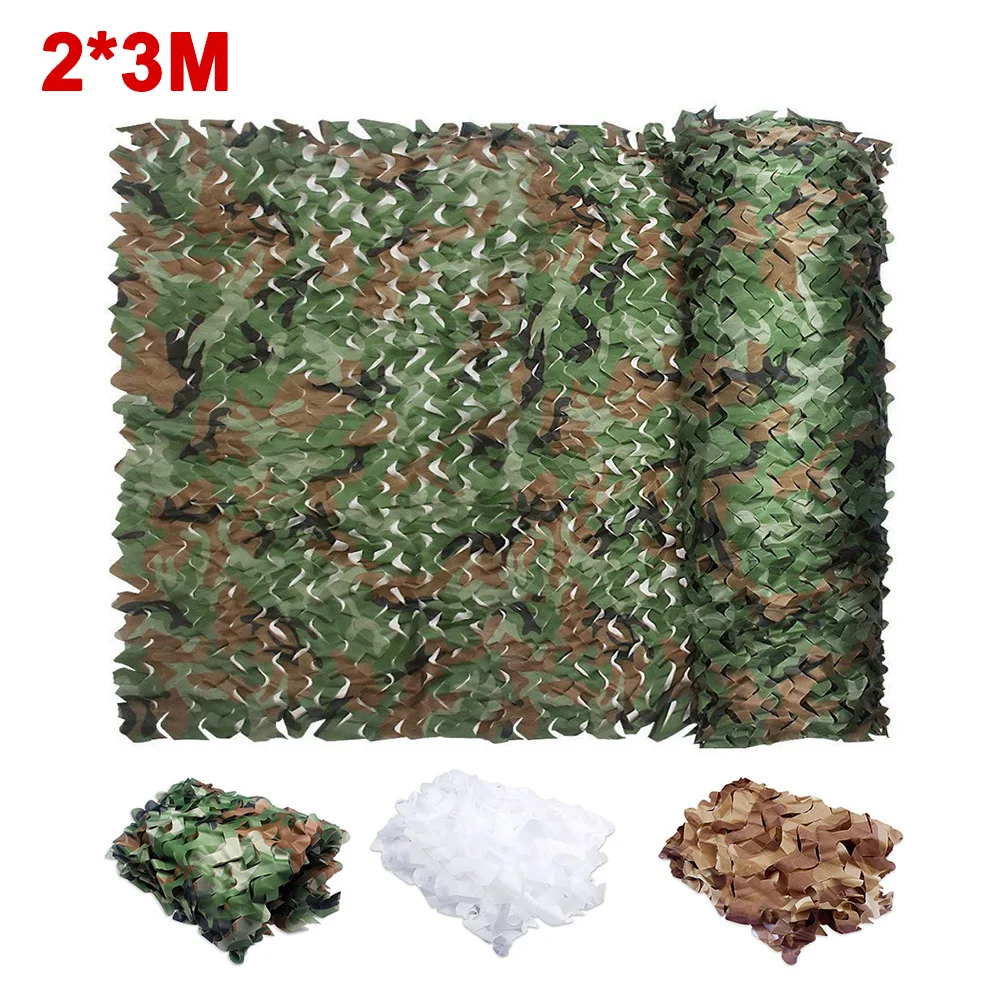 2x3 м военный армейский камуфляж Кемпинг Охота Лесной Камуфляж сетчатый солнцезащитный крем