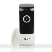 ELAF HD IP Camera 180 Degree Wide Angle Fisheye Wireless Camera IR Night Vision Home Security Motion Detection Alarm CCTV Camera