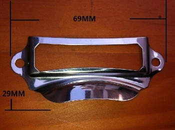 

30Pcs File kitchen cabinet cupboard handle ticket license plate cup pull handle vintage luggage label card frame holder iron