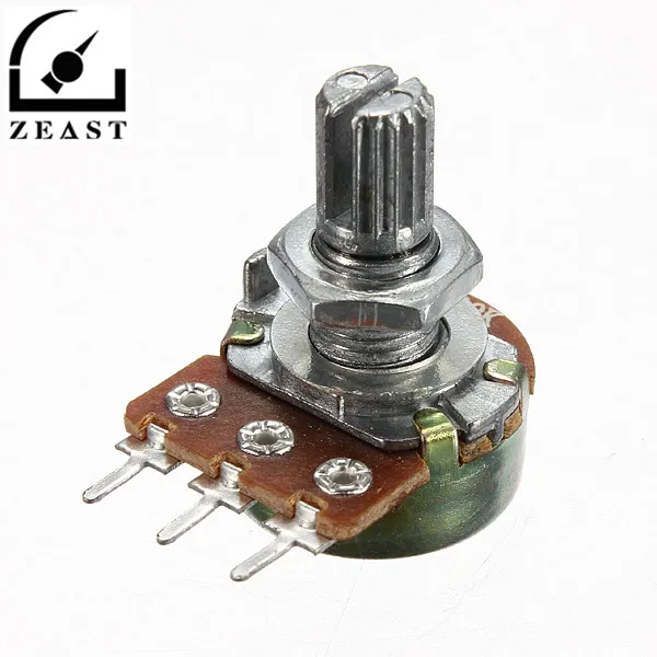 

1PC 1/2/5/10/50/100/250/500K Ohm Potentiometers Single Linear