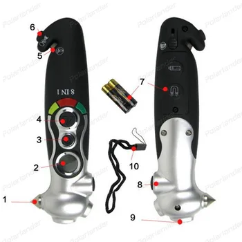 

new arrival Digital Tire Pressure Gauge 8 In 1 Useful Multi-Purpose Car Tyre air Pressure tester meter brand new