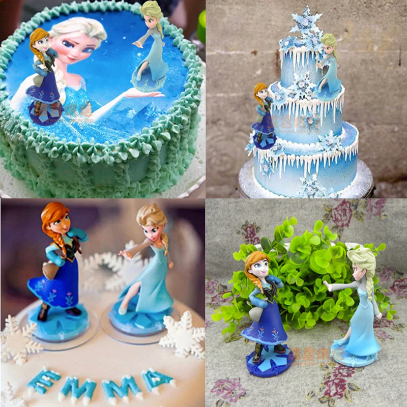 PRECUT Frozen Kristoff Olaf 12 Edible Cupcake Toppers Cake Decoration Birthday